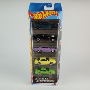 FAST & FURIOUS Hot Wheels 5 Car Set, Factory Sealed 5 Pack
